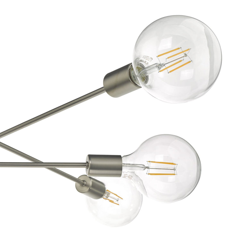 Load image into Gallery viewer, Dar Lighting ALA0646 Alana 6lt Pendant Satin Chrome - 34877

