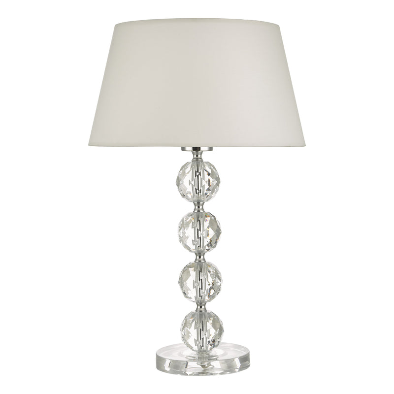 Load image into Gallery viewer, Dar Lighting ALE4208 Aletta Table Lamp Clear With Shade - 34878
