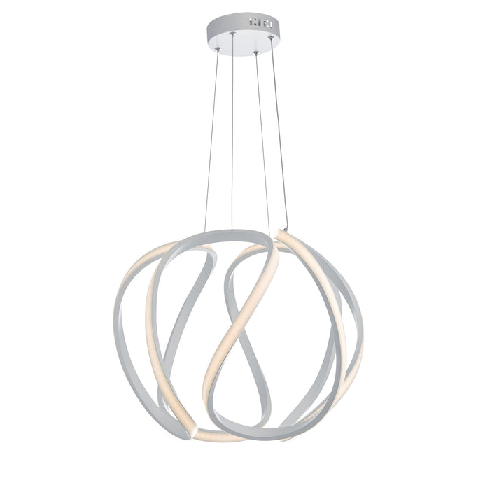 Dar Lighting ALO862 Alonsa Pendant Large White LED - 24805