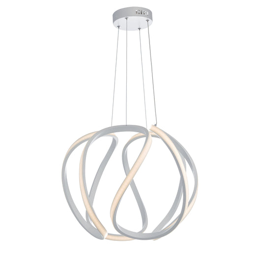 Dar Lighting ALO862 Alonsa Pendant Large White LED - 24805