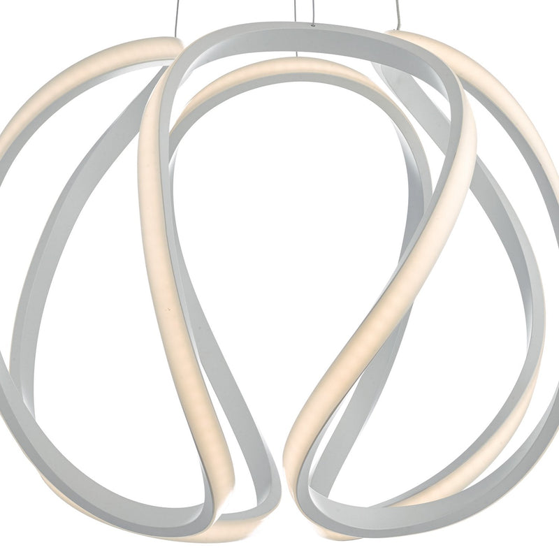 Load image into Gallery viewer, Dar Lighting ALO862 Alonsa Pendant Large White LED - 24805
