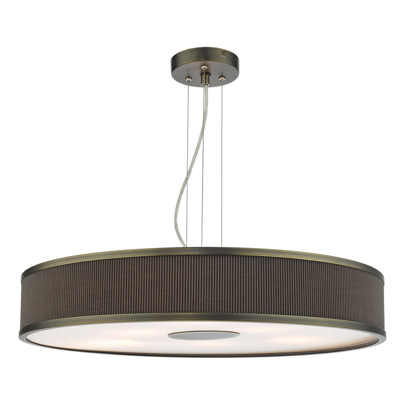 Load image into Gallery viewer, Dar Lighting ALV1739 Alvaro 6 Light Single Pendant Antique Bronze Mushroom - 36865
