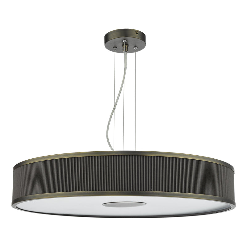Load image into Gallery viewer, Dar Lighting ALV1739 Alvaro 6 Light Single Pendant Antique Bronze Mushroom - 36865
