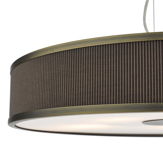Dar Lighting ALV1739 Alvaro 6 Light Single Pendant Antique Bronze Mushroom - 36865