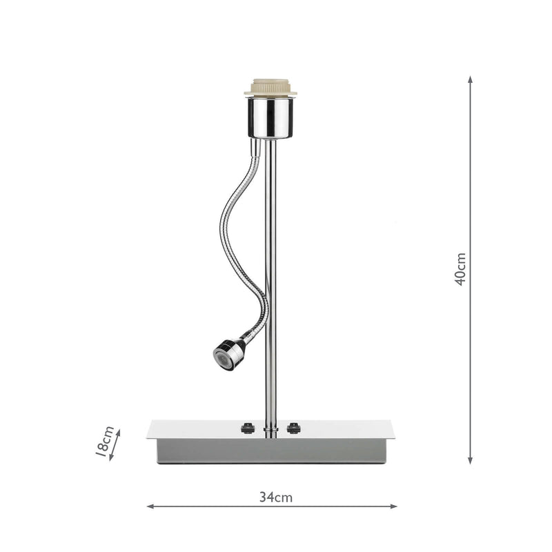 Load image into Gallery viewer, Dar Lighting AMA4050 Amalfi Table Lamp Rectangular LED Base Only - 19667
