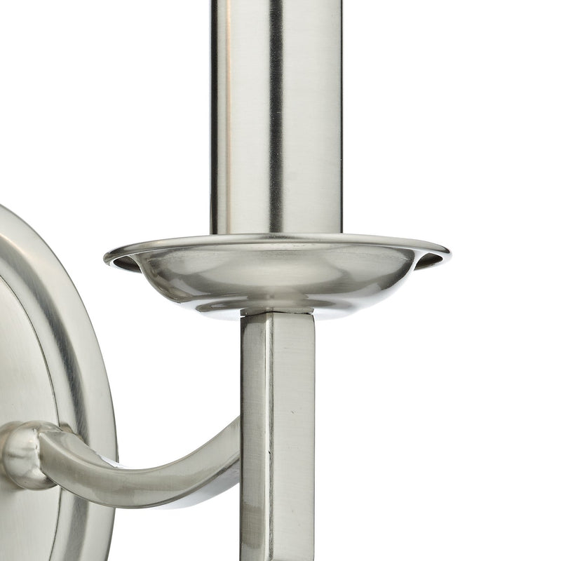 Load image into Gallery viewer, Dar Lighting AMB0946 Ambassador Double Wall Bracket Satin Chrome - 26552
