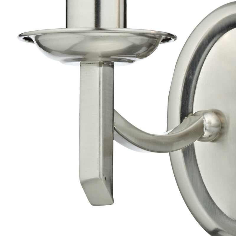 Load image into Gallery viewer, Dar Lighting AMB0946 Ambassador Double Wall Bracket Satin Chrome - 26552

