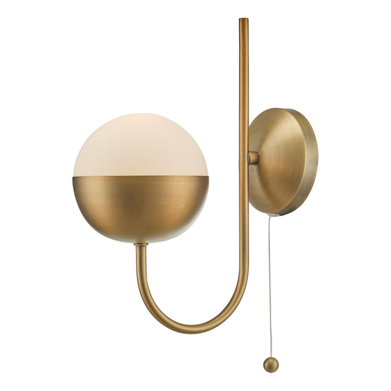 Load image into Gallery viewer, Dar Lighting AND0742 Andre Wall Light Aged Brass - 37108
