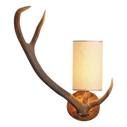 David Hunt Lighting ANT0729L Antler Wall Light Left Hand complete with Shade