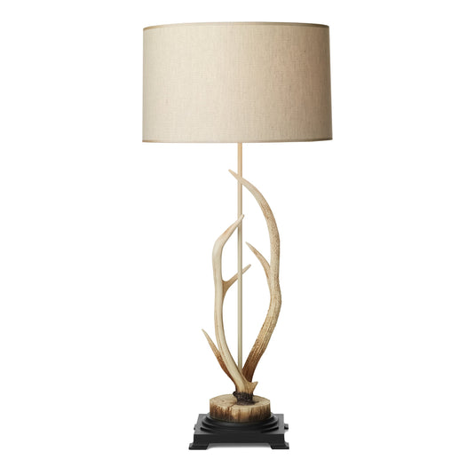 David Hunt Lighting ANT4215 Antler Bleached Table Lamp complete with Shade