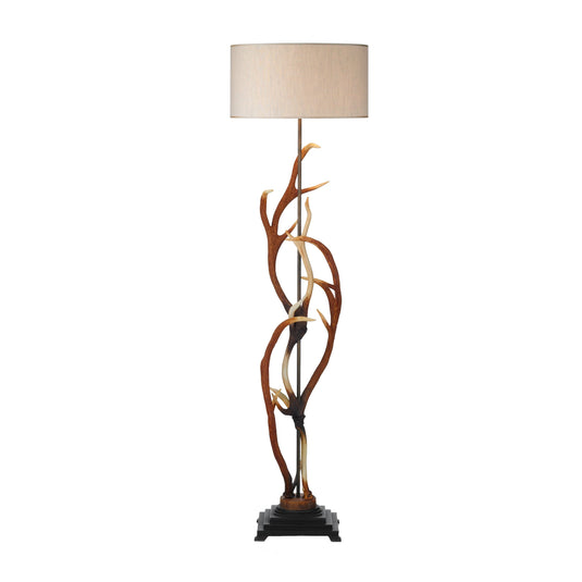 David Hunt Lighting ANT4929 Antler Floor Lamp complete with Shade