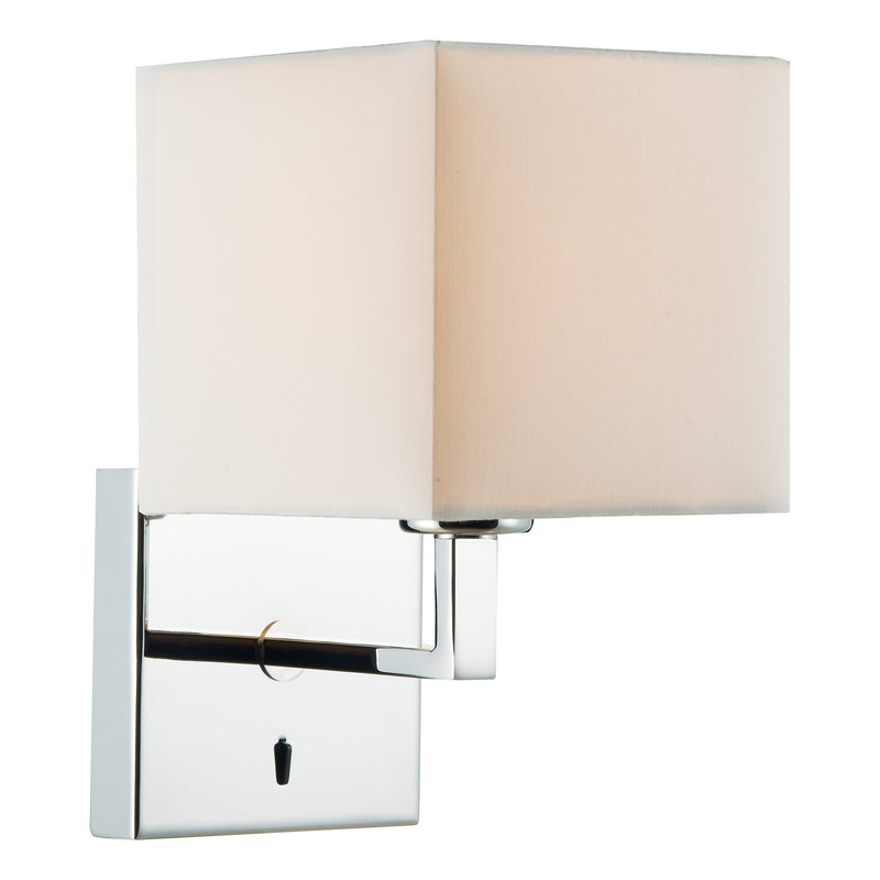 Load image into Gallery viewer, Dar Lighting ANV0750F Anvil Wall Bracket Fixed Arm Base Only Polished Chrome - 34882
