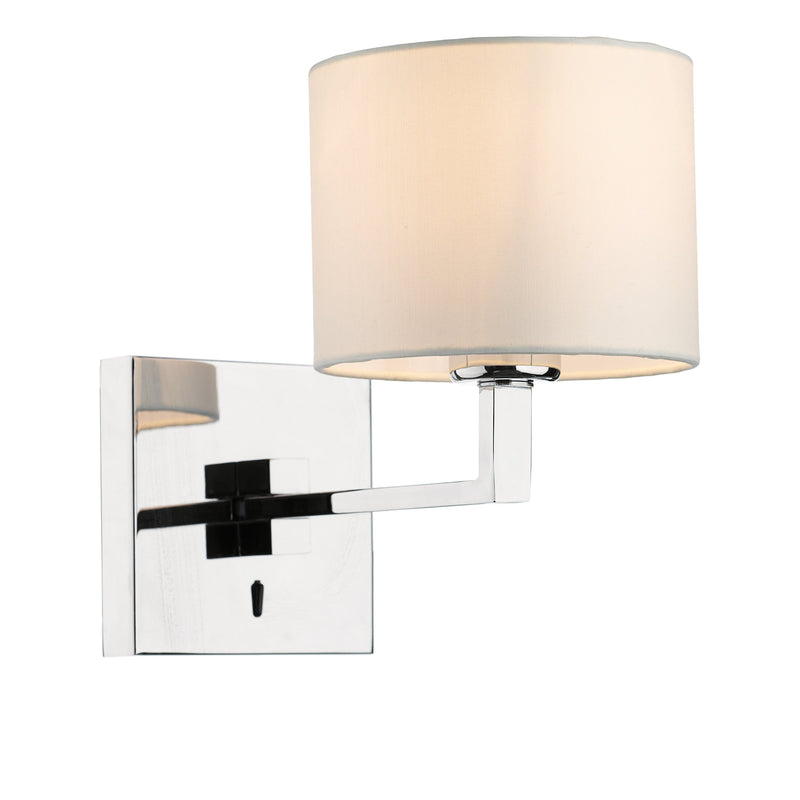 Load image into Gallery viewer, Dar Lighting ANV0750F Anvil Wall Bracket Fixed Arm Base Only Polished Chrome - 34882
