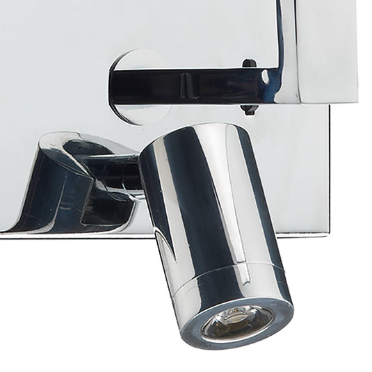 Dar Lighting ANV0750L Anvil Wall Bracket With LED Base Only Polished Chrome - 34883