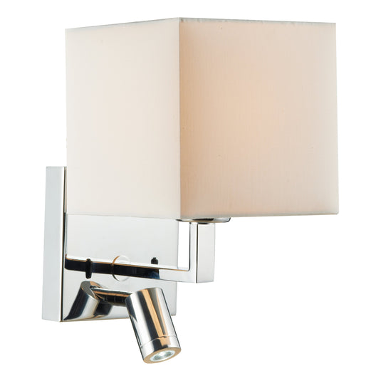 Dar Lighting ANV0750L Anvil Wall Bracket With LED Base Only Polished Chrome - 34883