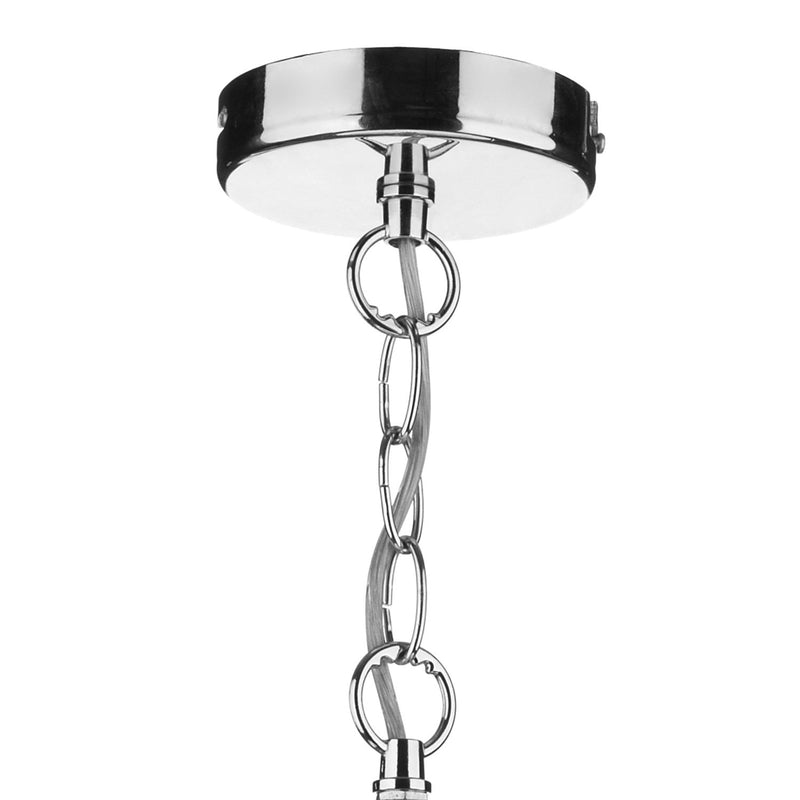 Load image into Gallery viewer, Dar Lighting ARD0150 Ardeche 1 Light Fluted Glass Pendant Polished Chrome - 19253
