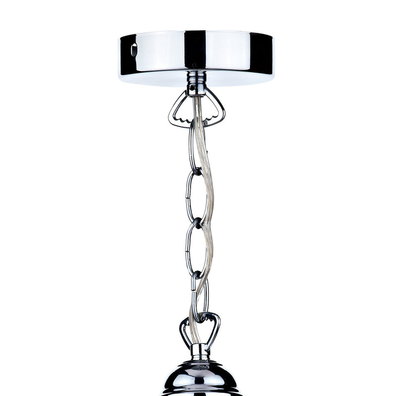 Load image into Gallery viewer, Dar Lighting ARD868 Ardeche 1 Light Large Pendant Clear Glass Polished Chrome - 16413
