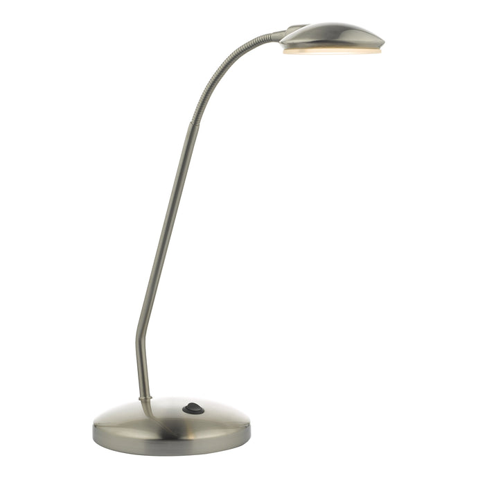 Dar Lighting ARI4046 Aria Task Lamp Satin Chrome LED - 37109
