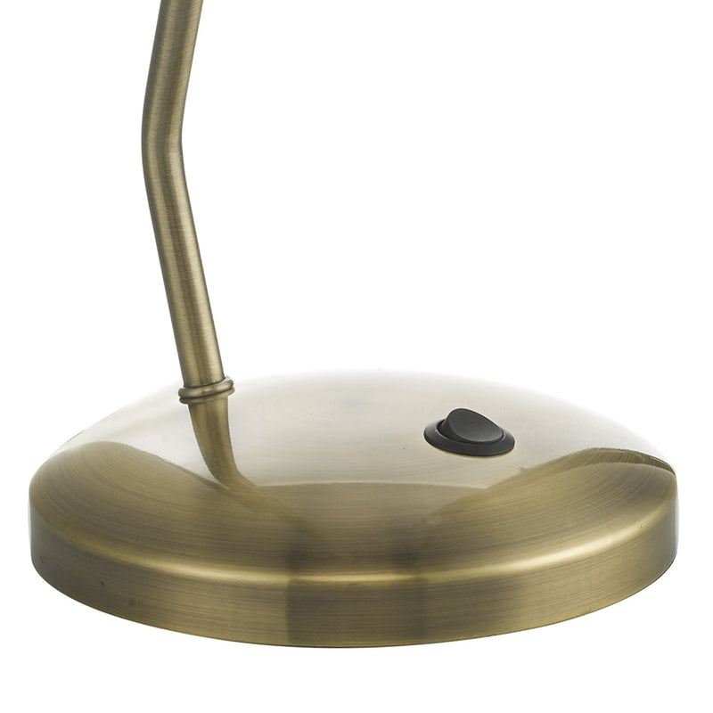 Load image into Gallery viewer, Dar Lighting ARI4075 Aria Task Lamp Antique Brass LED - 37110
