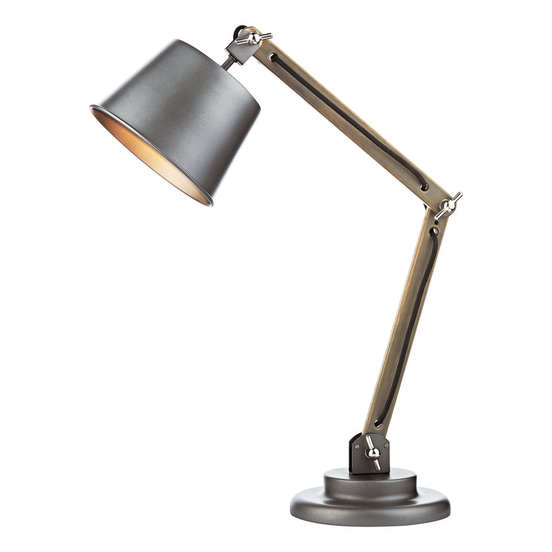 Load image into Gallery viewer, Dar Lighting ARK4248 Arken Table Lamp Raw Wood complete with Shade - 34890
