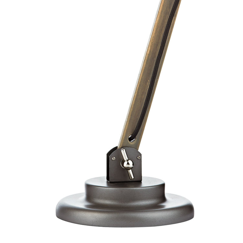 Load image into Gallery viewer, Dar Lighting ARK4248 Arken Table Lamp Raw Wood complete with Shade - 34890
