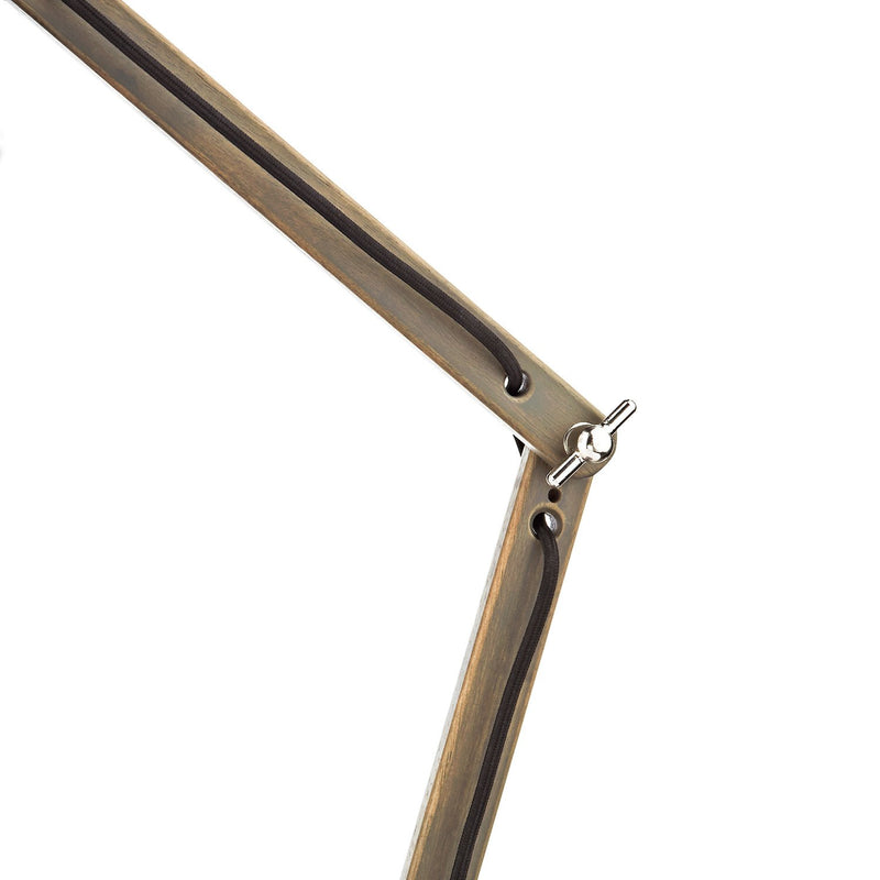 Load image into Gallery viewer, Dar Lighting ARK4248 Arken Table Lamp Raw Wood complete with Shade - 34890
