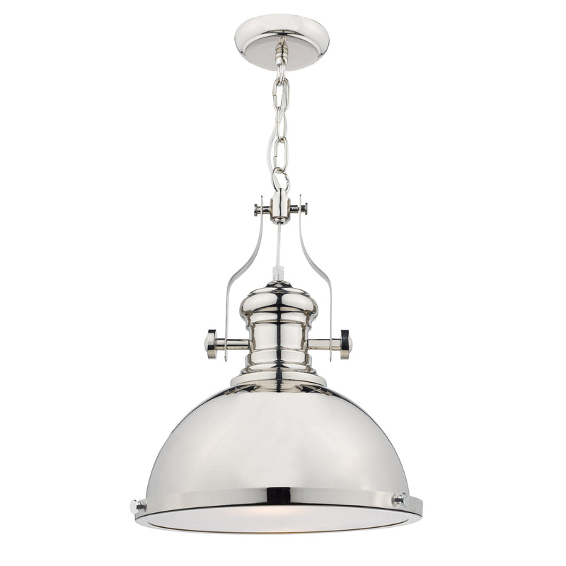 Load image into Gallery viewer, Dar Lighting ARO0138 Arona 1 Light Pendant Polished Chrome - 34891

