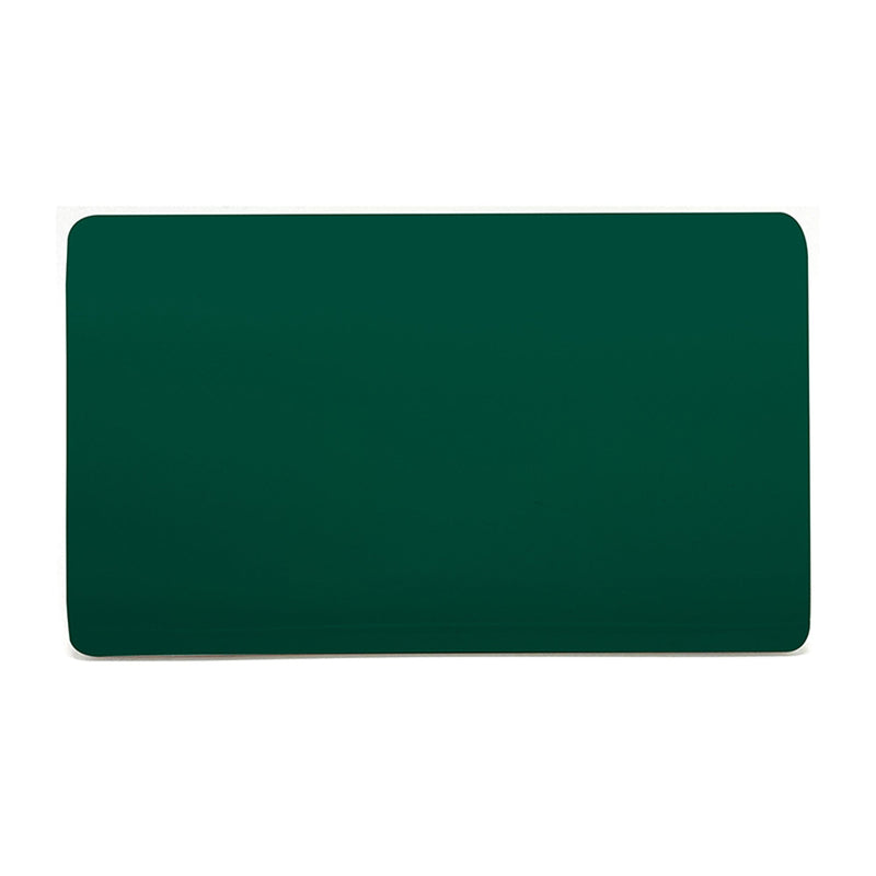 Load image into Gallery viewer, Trendi Switch ART-2BLKDG, Artistic Modern Double Blanking Plate, Dark Green Finish, BRITISH MADE, (25mm Back Box Required), 5yrs Warranty - 53557
