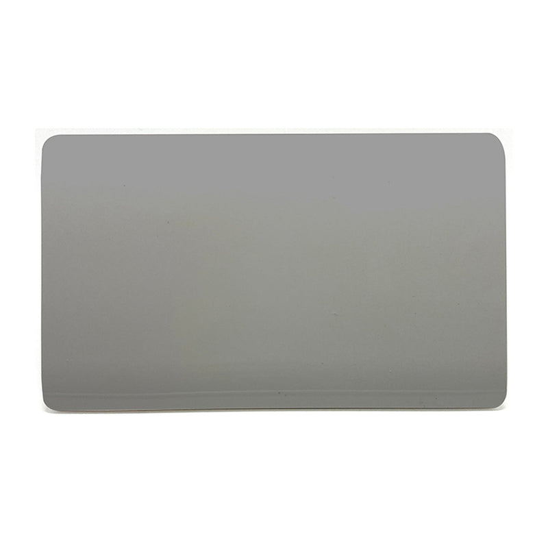 Load image into Gallery viewer, Trendi Switch ART-2BLKLG, Artistic Modern Double Blanking Plate, Light Grey Finish, BRITISH MADE, (25mm Back Box Required), 5yrs Warranty - 53558
