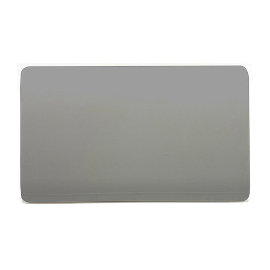 Trendi Switch ART-2BLKLG, Artistic Modern Double Blanking Plate, Light Grey Finish, BRITISH MADE, (25mm Back Box Required), 5yrs Warranty - 53558