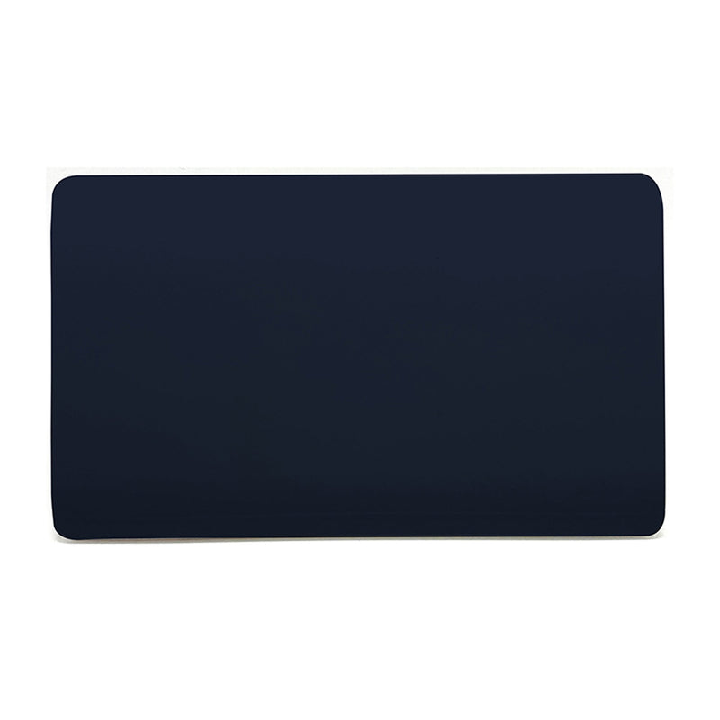 Load image into Gallery viewer, Trendi Switch ART-2BLKNV, Artistic Modern Double Blanking Plate, Navy Blue Finish, BRITISH MADE, (25mm Back Box Required), 5yrs Warranty - 53561
