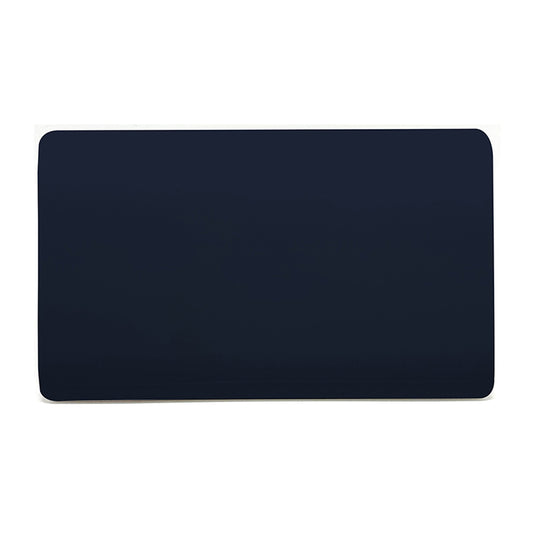 Trendi Switch ART-2BLKNV, Artistic Modern Double Blanking Plate, Navy Blue Finish, BRITISH MADE, (25mm Back Box Required), 5yrs Warranty - 53561