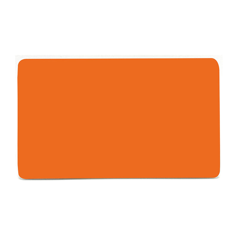 Load image into Gallery viewer, Trendi Switch ART-2BLKOR, Artistic Modern Double Blanking Plate, Orange Finish, BRITISH MADE, (25mm Back Box Required), 5yrs Warranty - 53563
