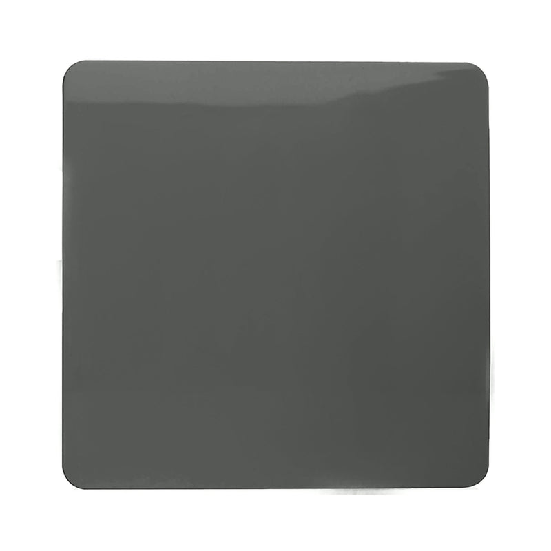 Load image into Gallery viewer, Trendi Switch ART-BLKCH, Artistic Modern 1 Gang Blanking Plate Charcoal Finish, BRITISH MADE, (25mm Back Box Required), 5yrs Warranty - 53689
