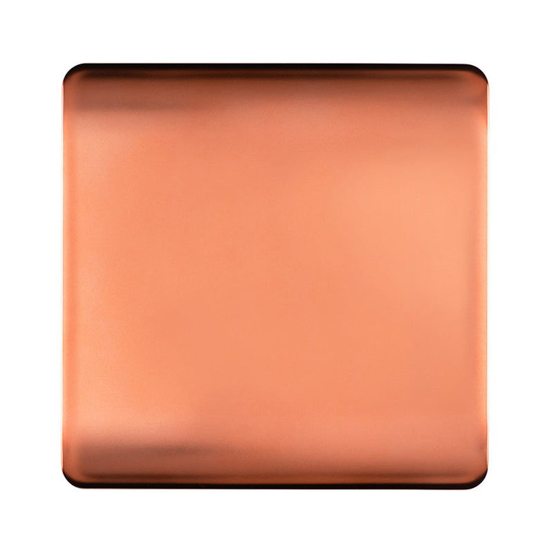 Load image into Gallery viewer, Trendi Switch ART-BLKCPR, Artistic Modern 1 Gang Blanking Plate Copper Finish, BRITISH MADE, (25mm Back Box Required), 5yrs Warranty - 53690
