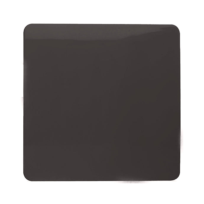 Trendi Switch ART-BLKDB, Artistic Modern 1 Gang Blanking Plate Dark Brown Finish, BRITISH MADE, (25mm Back Box Required), 5yrs Warranty - 53691