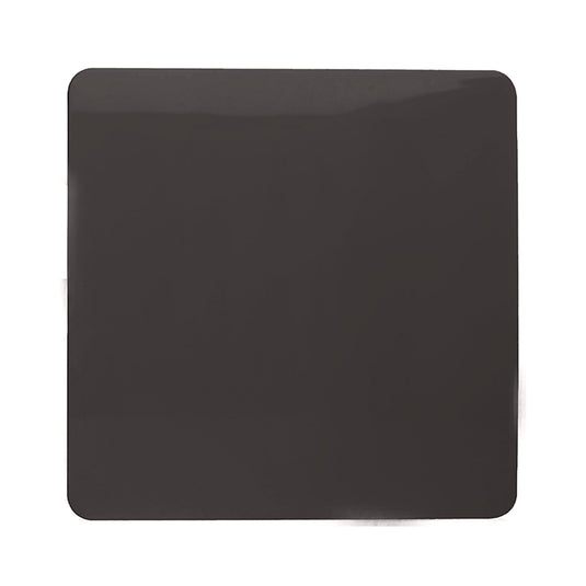 Trendi Switch ART-BLKDB, Artistic Modern 1 Gang Blanking Plate Dark Brown Finish, BRITISH MADE, (25mm Back Box Required), 5yrs Warranty - 53691