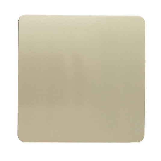 Trendi Switch ART-BLKGO, Artistic Modern 1 Gang Blanking Plate Champagne Gold Finish, BRITISH MADE, (25mm Back Box Required), 5yrs Warranty - 24246