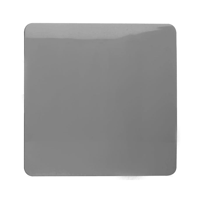 Trendi Switch ART-BLKLG, Artistic Modern 1 Gang Blanking Plate Light Grey Finish, BRITISH MADE, (25mm Back Box Required), 5yrs Warranty - 53693