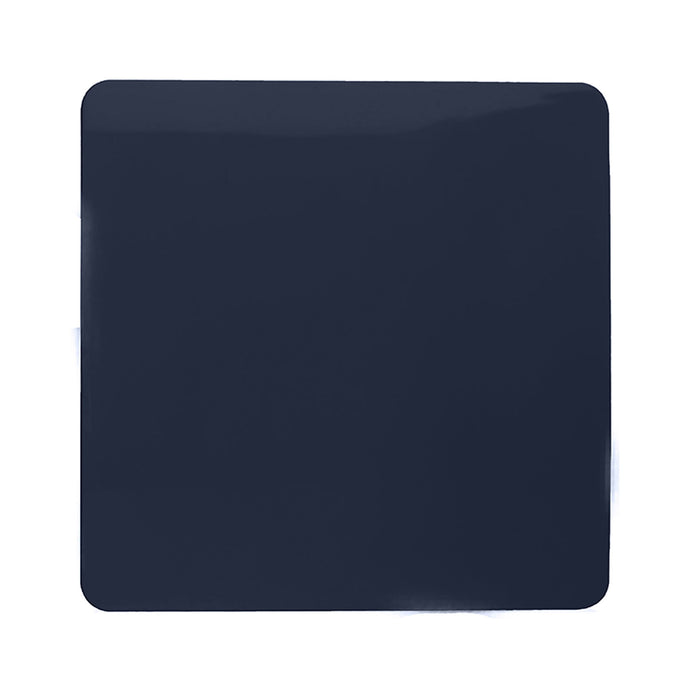 Trendi Switch ART-BLKNV, Artistic Modern 1 Gang Blanking Plate Navy Blue Finish, BRITISH MADE, (25mm Back Box Required), 5yrs Warranty - 53696