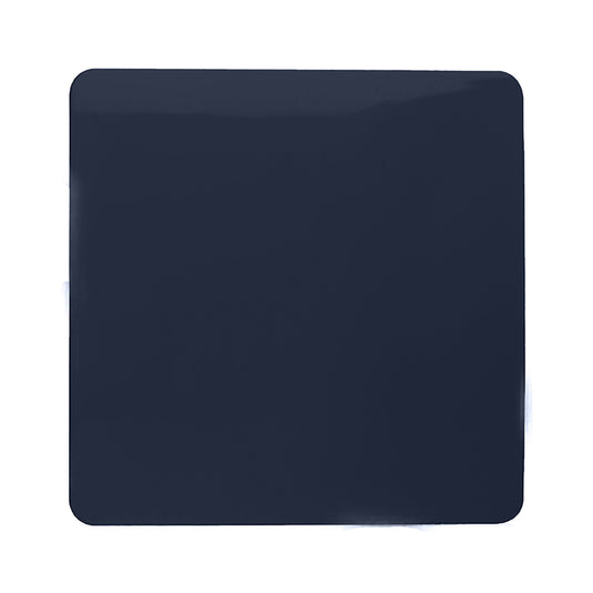 Trendi Switch ART-BLKNV, Artistic Modern 1 Gang Blanking Plate Navy Blue Finish, BRITISH MADE, (25mm Back Box Required), 5yrs Warranty - 53696