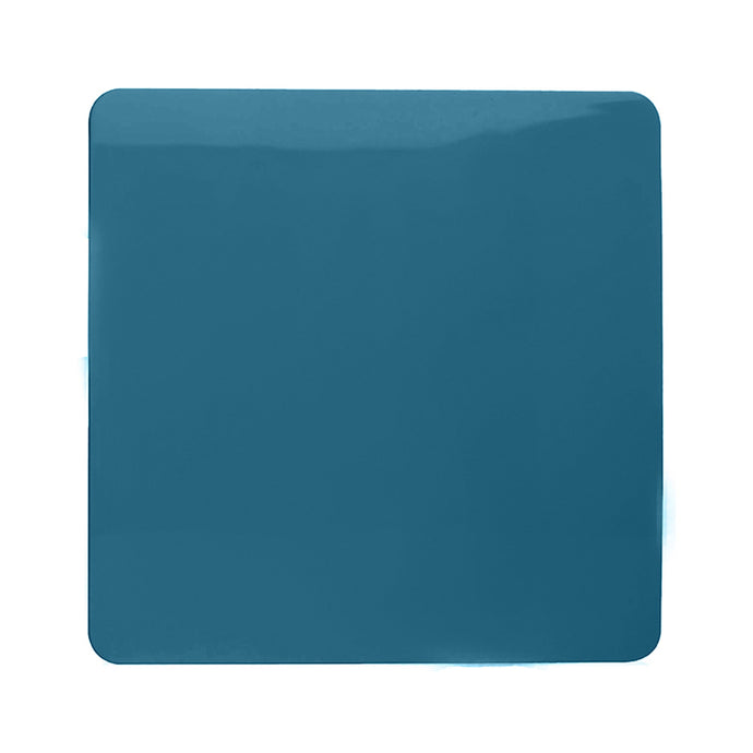 Trendi Switch ART-BLKOB, Artistic Modern 1 Gang Blanking Plate Ocean Blue Finish, BRITISH MADE, (25mm Back Box Required), 5yrs Warranty - 53697