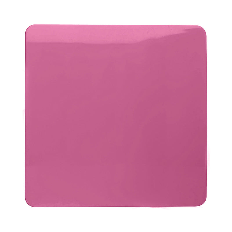 Load image into Gallery viewer, Trendi Switch ART-BLKPK, Artistic Modern 1 Gang Blanking Plate Pink Finish, BRITISH MADE, (25mm Back Box Required), 5yrs Warranty - 53699
