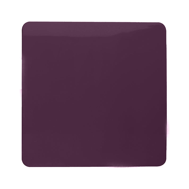 Load image into Gallery viewer, Trendi Switch ART-BLKPL, Artistic Modern 1 Gang Blanking Plate Plum Finish, BRITISH MADE, (25mm Back Box Required), 5yrs Warranty - 53700
