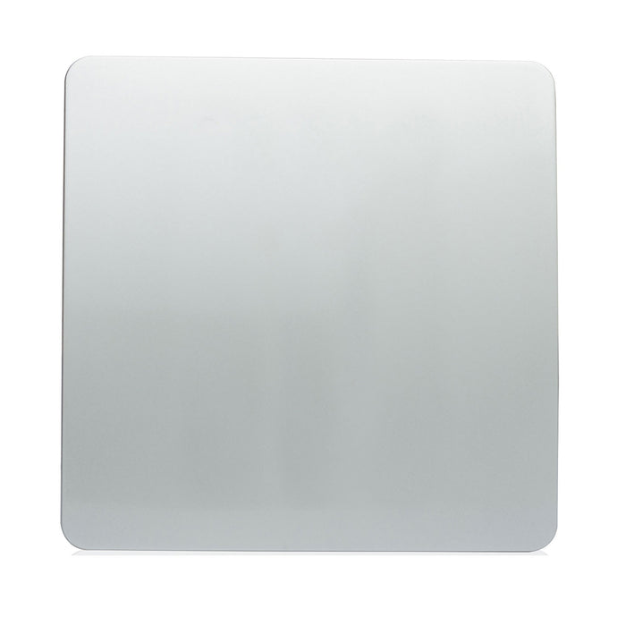 Trendi Switch ART-BLKSI, Artistic Modern 1 Gang Blanking Plate Silver Finish, BRITISH MADE, (25mm Back Box Required), 5yrs Warranty - 24249