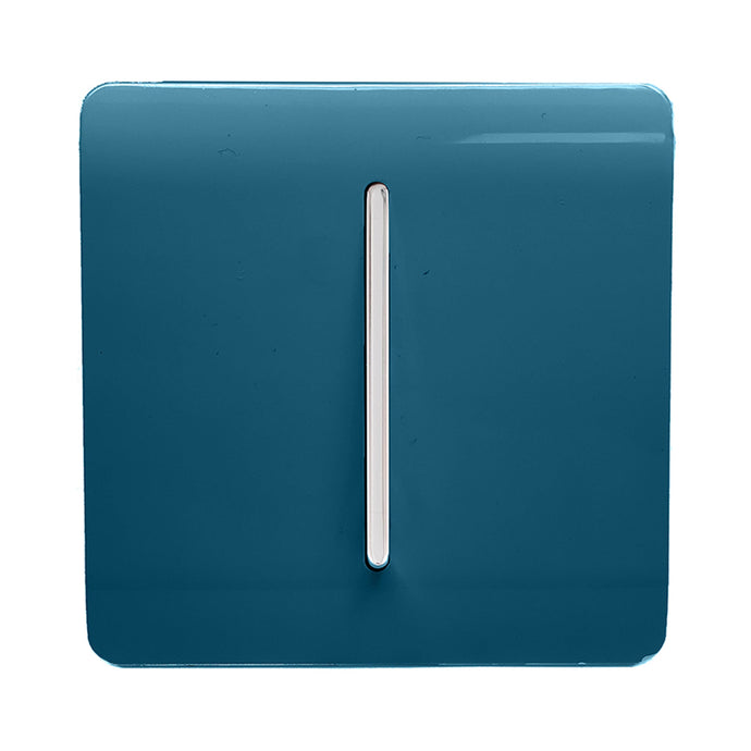 Trendi Switch ART-SS9MD, Artistic Modern 1 Gang 3 Way Intermediate Midnight Blue Finish, BRITISH MADE, (25mm Back Box Required), 5yrs Warranty - 54168