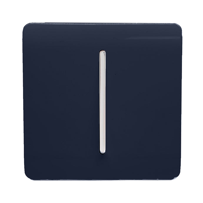 Trendi Switch ART-SS9NV, Artistic Modern 1 Gang 3 Way Intermediate Navy Blue Finish, BRITISH MADE, (25mm Back Box Required), 5yrs Warranty - 54170