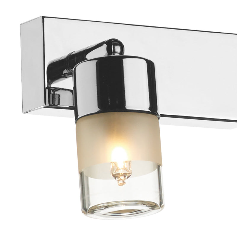 Load image into Gallery viewer, Dar Lighting ART7750 Artemis Double Wall Bracket Polished Chrome IP44 - 34894

