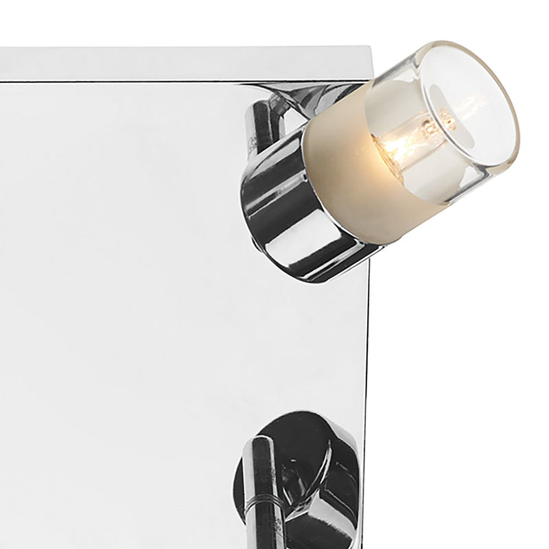 Load image into Gallery viewer, Dar Lighting ART8550 Artemis 4 Light Plate Spotlight Polished Chrome IP44 - 20679
