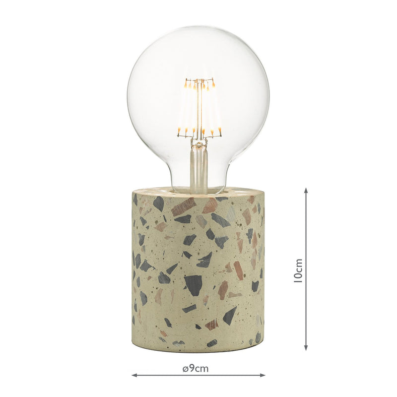 Load image into Gallery viewer, Dar Lighting ASI4055 Asim Table Lamp Terrazzo - 37111
